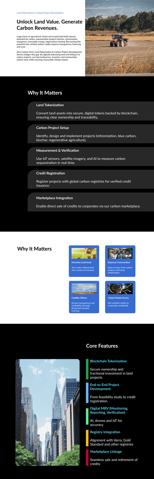 Land Tokenization & Carbon Project Development